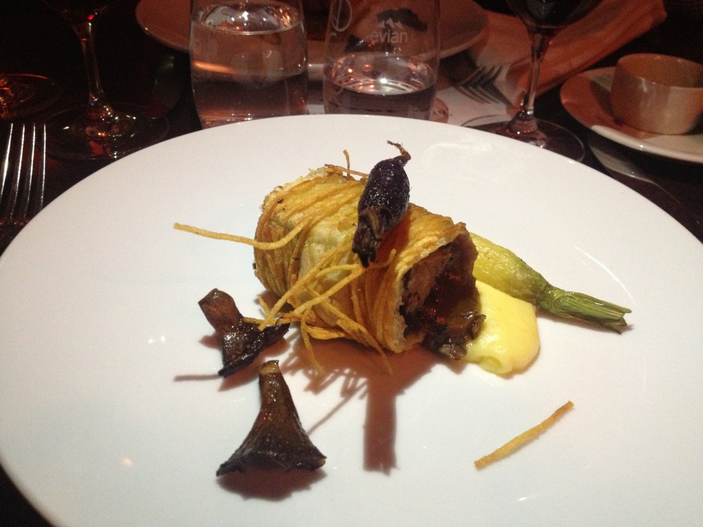 48hr slow cooked Gundooee Organics Wagyu short rib, Heirloom carrots, potato butter