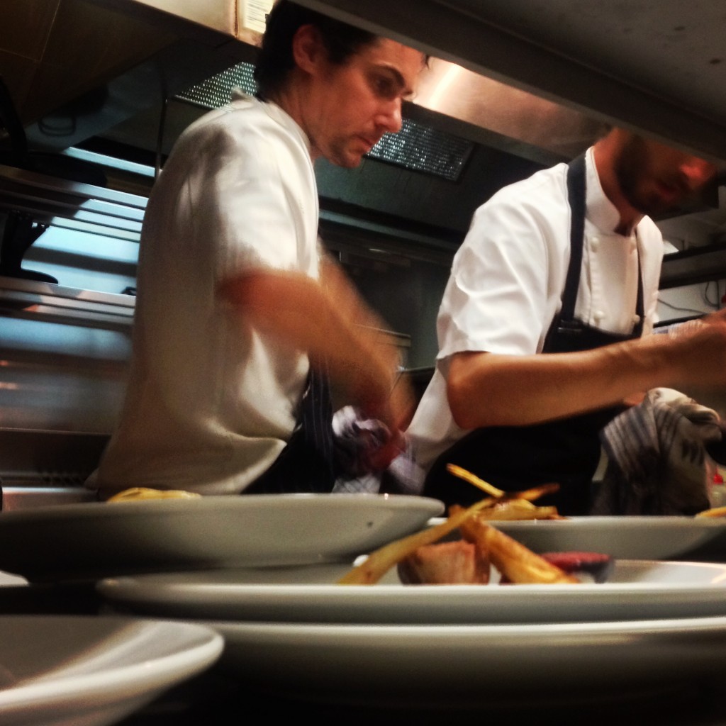 Chef Paul Cooper hard at twork